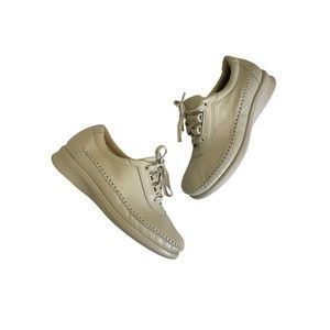 $179 SAS USA 4 M Traveler Bone Lace-Up Athletic Shoe Tripad Comfort Soft Step